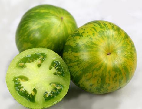 Packet - TOMATO- GREEN ZEBRA, organic seeds, heirloom