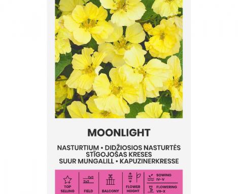 Packet - NASTURTIUM - MOONLIGHT - organic seeds