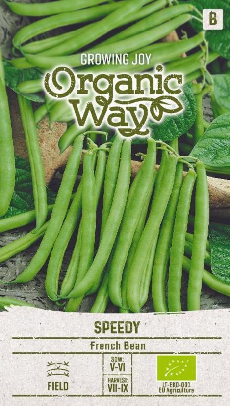 Packet - FRENCH BEAN - SPEEDY, organic seed