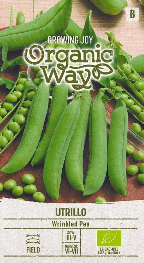 Packet - Pea UTRILLO, organic seeds, heirloom