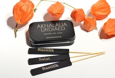 Packet - Windowsill Herb Growing Kit – Dill, Basil & Lettuce, regular seeds - not treated and non-gmo