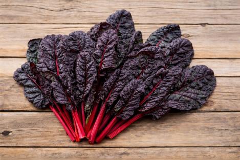 Packet - Swiss chard Roscho - Red Stems, organic seeds, heirloom